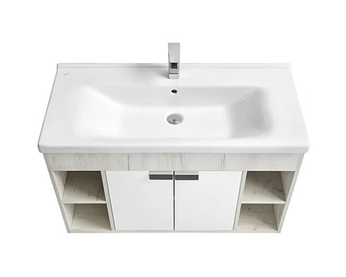 Santeh-Crystal.ru: Тумба белый глянец/дуб крафт 99,2 см Акватон Флай 1A237501FAX10 Купить Тумба белый глянец/дуб крафт 99,2 см Акватон Флай 1A237501FAX10 в магазине сантехники Santeh-Crystal.ru