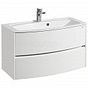 Тумба с раковиной белый глянец 95 см Акватон Астера 1A1953K0AS010