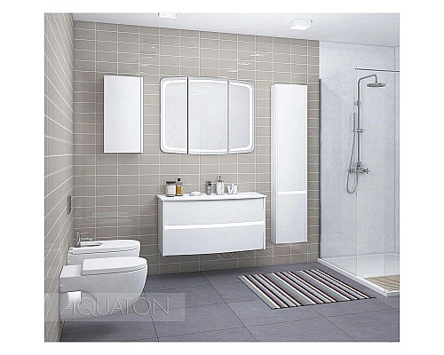 Купить Тумба с раковиной белый глянец 95 см Акватон Астера 1A1953K0AS010 в магазине сантехники Santeh-Crystal.ru