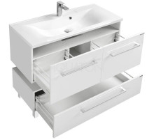 Тумба белый глянец 99,7 см Акватон Мадрид 1A128001MA010