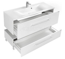 Тумба белый глянец 119,7 см Акватон Мадрид 1A168701MA010