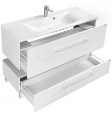 Тумба белый глянец 119,7 см Акватон Мадрид 1A168701MA010