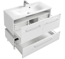 Тумба белый глянец 119,7 см Акватон Мадрид 1A170301MA010