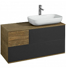 Тумба дуб кантри/антрацит 105 см Акватон Терра 1A246901TEKA0