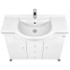 Заказать Тумба с раковиной белый глянец 95 см Акватон Домус 1A0613K0DO010 в магазине сантехники Santeh-Crystal.ru
