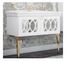 Тумба с раковиной белый матовый 106,5 см Corozo Таормина SETSD-00000322/SD-00000394