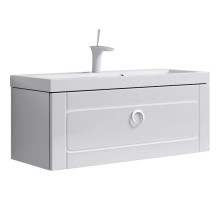 Тумба с раковиной белый глянец 100 см Aqwella 5 Stars Infinity SETinf.01.10/001/Inf.10.04.D