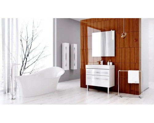 Заказать Тумба с раковиной белый глянец 100 см Aqwella 5 Stars Milan SETMil.01.10/2n/W/Ber.10.04.D в магазине сантехники Santeh-Crystal.ru