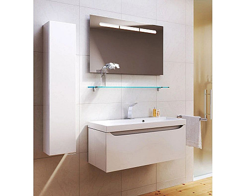 Santeh-Crystal.ru: Тумба с раковиной белый глянец 100 см Aqwella 5 Stars Verona SETVer.01.10/W/Inf.10.04.D Купить Тумба с раковиной белый глянец 100 см Aqwella 5 Stars Verona SETVer.01.10/W/Inf.10.04.D в магазине сантехники Santeh-Crystal.ru