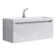 Тумба с раковиной белый глянец 100 см Aqwella 5 Stars Verona SETVer.01.10/W/Inf.10.04.D