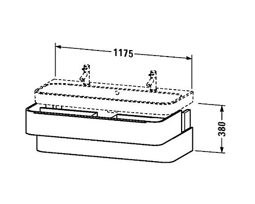 Santeh-Crystal.ru: Тумба белый глянец 117,5 см Duravit Happy D.2 H2636702222 Купить Тумба белый глянец 117,5 см Duravit Happy D.2 H2636702222 в магазине сантехники Santeh-Crystal.ru