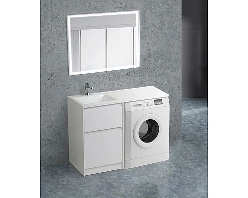 Santeh-Crystal.ru: Тумба с раковиной Bianco Opaco 120,3 см BelBagno Kraft KRAFT-LVD-580/1200-2C-PIA-BO + BB1200/480-LV-MR-L Купить Тумба с раковиной Bianco Opaco 120,3 см BelBagno Kraft KRAFT-LVD-580/1200-2C-PIA-BO + BB1200/480-LV-MR-L в магазине сантехники Santeh-Crystal.ru