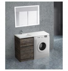 Тумба с раковиной Pino Pasadena 120,3 см BelBagno Kraft KRAFT-LVD-580/1200-2C-PIA-PP + BB1200/480-LV-MR-L