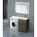 Тумба с раковиной Pino Pasadena 120,3 см BelBagno Kraft KRAFT-LVD-580/1200-2C-PIA-PP + BB1200/480-LV-MR-R