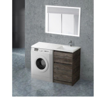 Тумба с раковиной Pino Pasadena 120,3 см BelBagno Kraft KRAFT-LVD-580/1200-2C-PIA-PP + BB1200/480-LV-MR-R