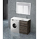 Приобрести Тумба с раковиной Pino Pasadena 120,3 см BelBagno Kraft KRAFT-LVD-580/1200-2C-PIA-PP + BB1200/480-LV-MR-R в магазине сантехники Santeh-Crystal.ru