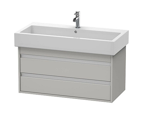 Купить Тумба бетонно-серый матовый 95 см Duravit Ketho KT663800707 в магазине сантехники Santeh-Crystal.ru