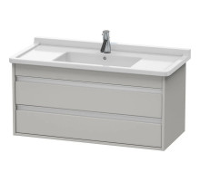 Тумба бетонно-серый матовый 100 см Duravit Ketho KT664500707