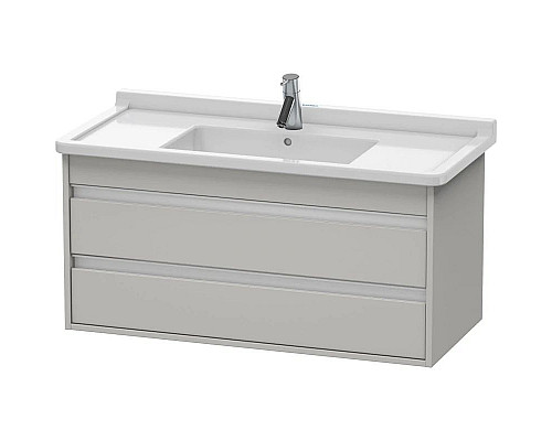 Приобрести Тумба бетонно-серый матовый 100 см Duravit Ketho KT664500707 в магазине сантехники Santeh-Crystal.ru