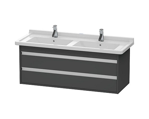 Приобрести Тумба графит матовый 120 см Duravit Ketho KT664604949 в магазине сантехники Santeh-Crystal.ru