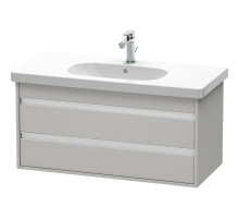 Тумба бетонно-серый матовый 100 см Duravit Ketho KT664800707