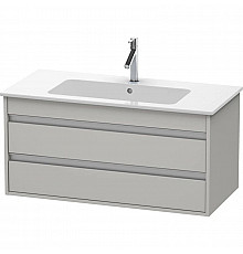 Тумба бетонно-серый матовый 100 см Duravit Ketho KT643000707
