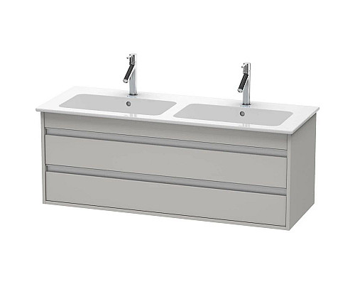 Купить Тумба бетонно-серый матовый 127 см Duravit Ketho KT643200707 в магазине сантехники Santeh-Crystal.ru