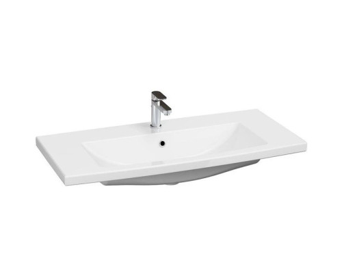 Заказать Тумба с раковиной бежевый глянец 100 см Bellezza Андрэа 4639017110073 + 5902115715297 в магазине сантехники Santeh-Crystal.ru