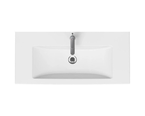 Заказать Тумба с раковиной бежевый глянец 100 см Bellezza Андрэа 4639017110073 + 5902115715297 в магазине сантехники Santeh-Crystal.ru