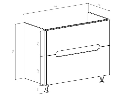 Приобрести Тумба с раковиной белый глянец 100 см Bellezza Андрэа 4639017110011 + 5902115715297 в магазине сантехники Santeh-Crystal.ru
