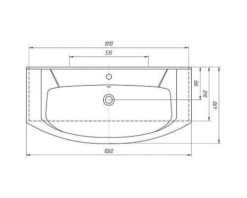 Заказать Тумба с раковиной белый глянец 106 см Bellezza Дрея 4631318000015 + 4620008197388 в магазине сантехники Santeh-Crystal.ru