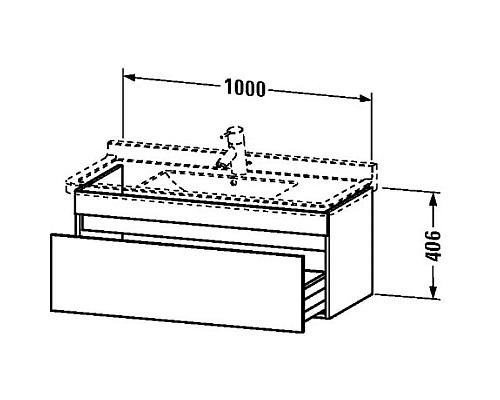 Приобрести Тумба орех 100 см Duravit DuraStyle DS638907979 в магазине сантехники Santeh-Crystal.ru