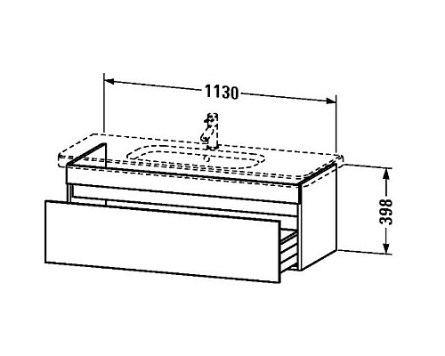 Заказать Тумба каштан 113 см Duravit DuraStyle DS639505353 в магазине сантехники Santeh-Crystal.ru