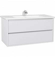 Тумба с раковиной белый глянец 100,4 см Bellezza Лоренцо 4639117270011 + 4660018641235