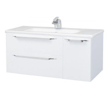 Тумба с раковиной белый глянец 100,4 см Bellezza Луиджи 4639217270010 + 4660018641235