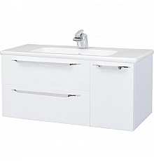 Тумба с раковиной белый глянец 100,4 см Bellezza Луиджи 4639217270010 + 4660018641235