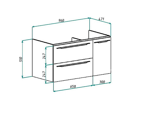 Приобрести Тумба с раковиной капучино 100,4 см Bellezza Луиджи 4639217270454 + 4660018641235 в магазине сантехники Santeh-Crystal.ru