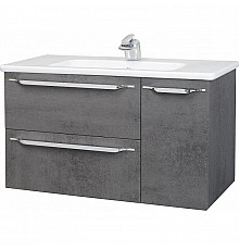 Тумба с раковиной серый 100,4 см Bellezza Луиджи 4639217270423 + 4660018641235