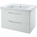Тумба с раковиной белый глянец 100,5 см Bellezza Санриса 4630117270018 + 4660018641259