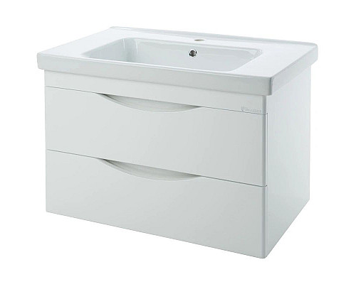 Купить Тумба с раковиной белый глянец 100,5 см Bellezza Санриса 4630117270018 + 4660018641259 в магазине сантехники Santeh-Crystal.ru