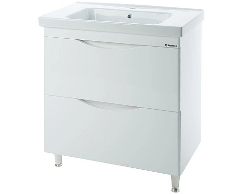 Заказать Тумба с раковиной белый глянец 100,5 см Bellezza Санриса 4630117000011 + 4660018641259 в магазине сантехники Santeh-Crystal.ru