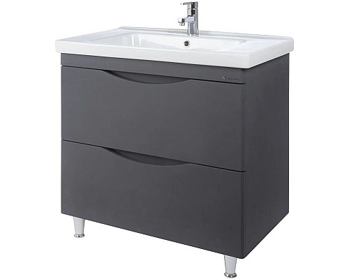 Купить Тумба с раковиной серебро 100,5 см Bellezza Санриса 4630117110369 + 4660018641259 в магазине сантехники Santeh-Crystal.ru