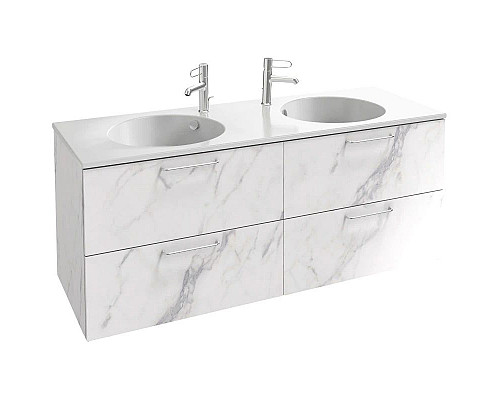 Купить Тумба белый мрамор 140 см Jacob Delafon Odeon Rive Gauche EB2526-R5-NR4 в магазине сантехники Santeh-Crystal.ru