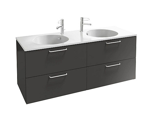 Приобрести Тумба серый антрацит 140 см Jacob Delafon Odeon Rive Gauche EB2526-R6-N14 в магазине сантехники Santeh-Crystal.ru