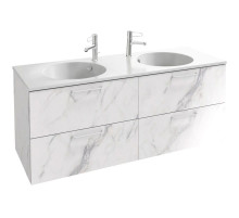 Тумба белый мрамор 140 см Jacob Delafon Odeon Rive Gauche EB2526-R6-NR4