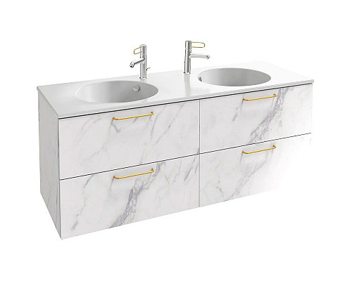 Заказать Тумба белый мрамор 140 см Jacob Delafon Odeon Rive Gauche EB2526-R8-NR4 в магазине сантехники Santeh-Crystal.ru