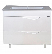 Тумба с раковиной белый глянец 106,5 см Bellezza Эйфория 4639118660019 + 4640021064740