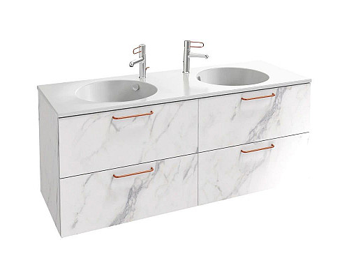 Купить Тумба белый мрамор 140 см Jacob Delafon Odeon Rive Gauche EB2526-R7-NR4 в магазине сантехники Santeh-Crystal.ru