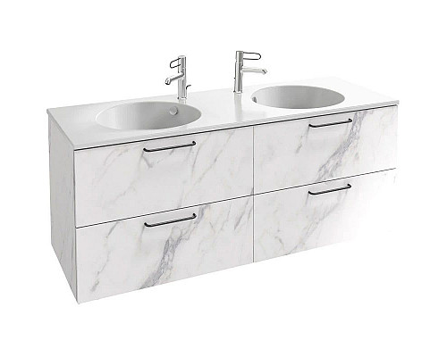 Заказать Тумба белый мрамор 140 см Jacob Delafon Odeon Rive Gauche EB2526-R9-NR4 в магазине сантехники Santeh-Crystal.ru