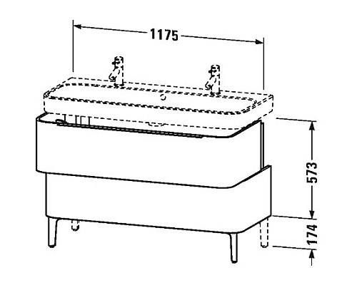 Santeh-Crystal.ru: Тумба кашемировый дуб 117,5 см Duravit Happy D.2 H2637501111 Заказать Тумба кашемировый дуб 117,5 см Duravit Happy D.2 H2637501111 в магазине сантехники Santeh-Crystal.ru